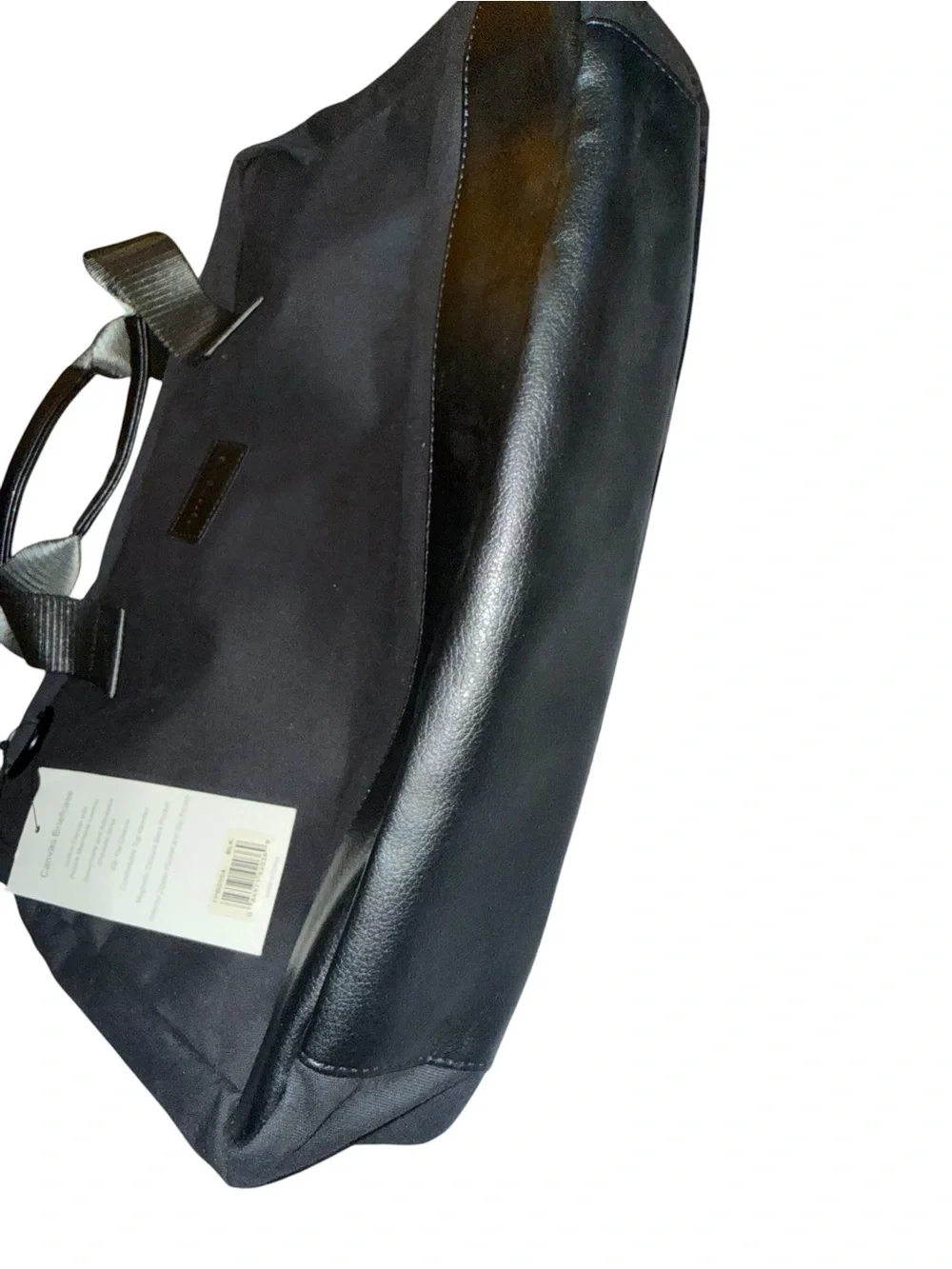 NWT Perry Ellis Portfolio Black Travel Briefcase Tote Bag - New With Tags